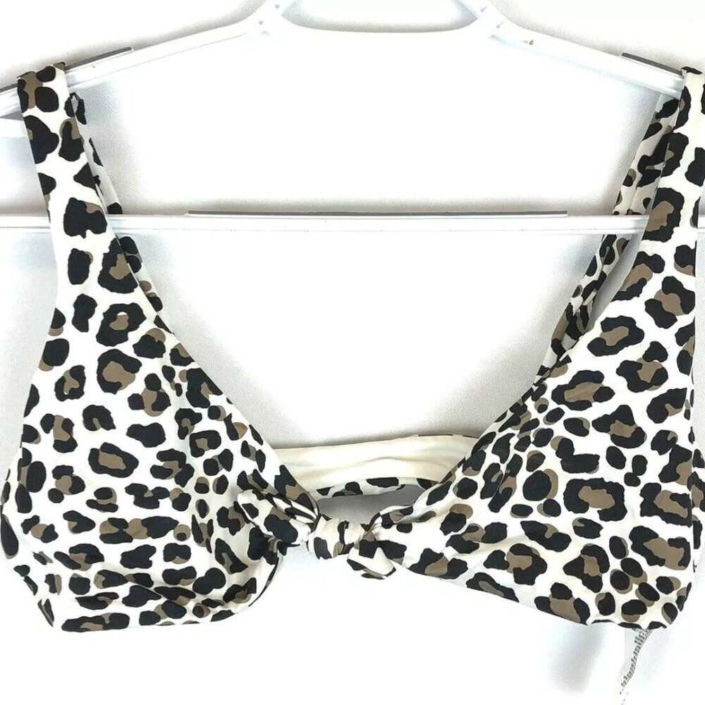 Vitamin A Women’s Animal Print Bikini Top Size Small